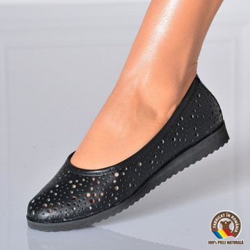 Pantofi Dama Piele Naturala Athena Negri- Need 4 Shoes