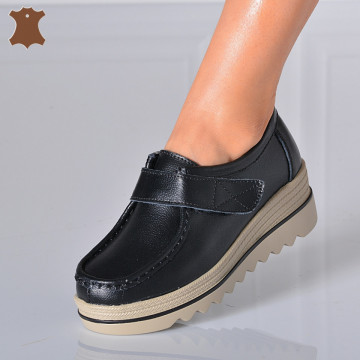 Pantofi Dama Piele Naturala Corso 5 Negri