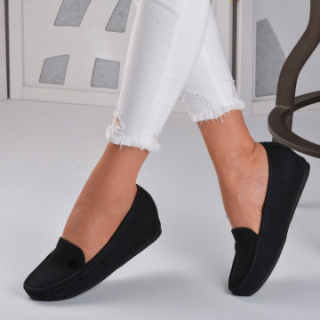 Pantofi Dama Piele Naturala Moose 2 Negri