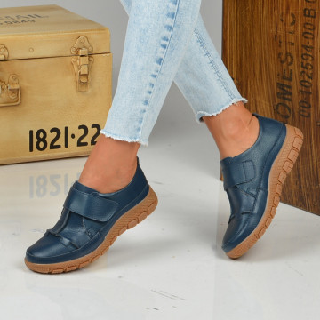 Pantofi Dama Piele Naturala Oby 3 Navy