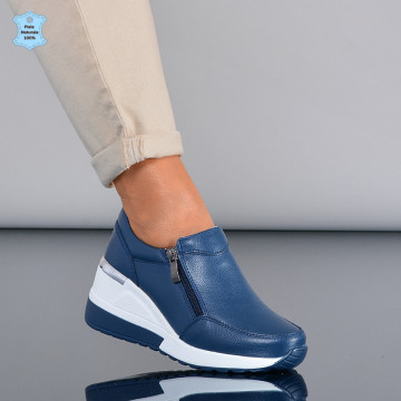 Pantofi Dama Piele Naturala Zamora Navy- Need 4 Shoes
