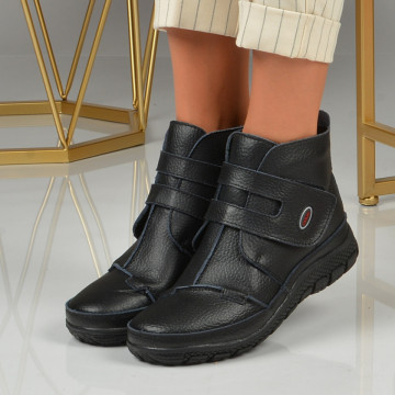 Ghete Dama Piele Naturala Seba Negre - Need 4 Shoes