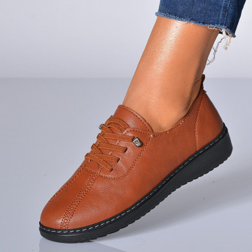 Pantofi Casual Dama Alvara Camel