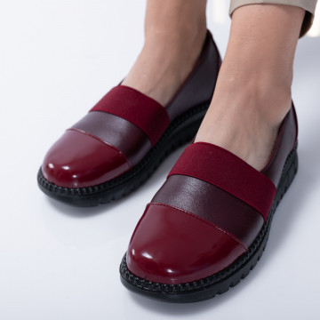 Pantofi Casual Dama Arif Bordo