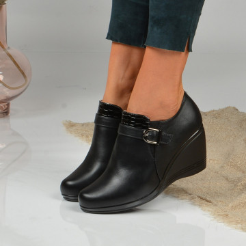 Pantofi Cu Platforma Amos 2 Negri - Need 4 Shoes