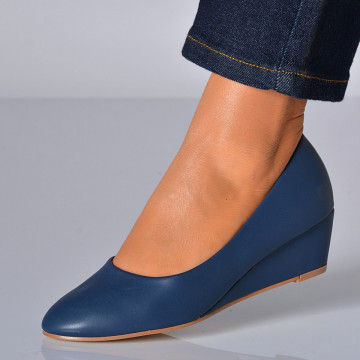 Pantofi Cu Platforma Zyna Navy- Need 4 Shoes