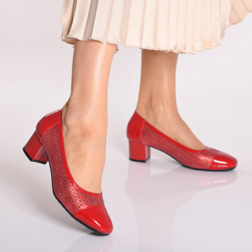 Pantofi Cu Toc Dama Clinton Rosii- Need 4 Shoes