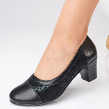 Pantofi Cu Toc Dama Dafina 2 Negri