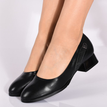 Pantofi Cu Toc Dama Dochia Negri- Need 4 Shoes