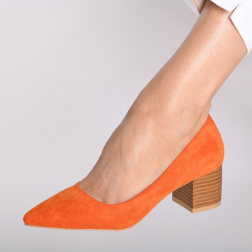 Pantofi Cu Toc Dama Edison Orange- Need 4 Shoes