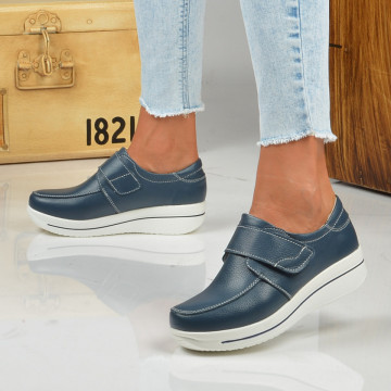 Pantofi Dama Piele Naturala Sarah Navy