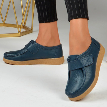 Pantofi Dama Piele Naturala Zora 4 Navy - Need 4 Shoes