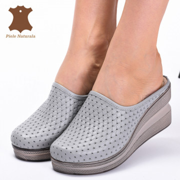 Saboti Medicinali Piele Naturala Ciro Gri- Need 4 Shoes
