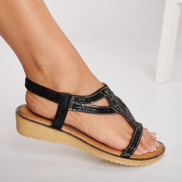 Sandale Cu Platforma Imre Negre- Need 4 Shoes