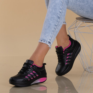 Adidasi Dama Zena 9 Negru/Roz - Need 4 Shoes