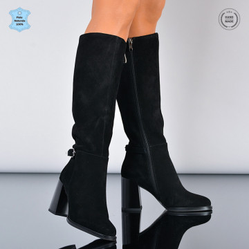 Cizme Dama Piele Naturala Genoveva 2 Negre-Need 4 Shoes