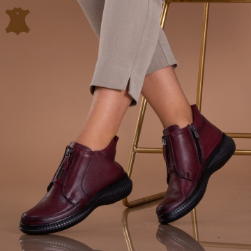Ghete Dama Piele Naturala Cony Bordo - Need 4 Shoes