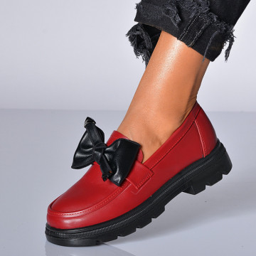 Pantofi Casual Dama Andrada Bordo
