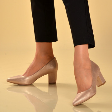 Pantofi Cu Toc Dama Iza Bej - Need 4 Shoes