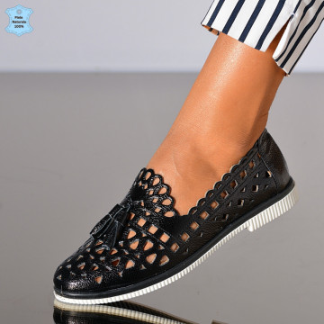 Pantofi Dama Piele Naturala Wendy 2 Negri