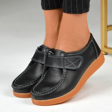 Pantofi Dama Piele Naturala Zora 4 Negri