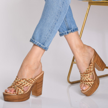 Papuci Cu Toc Waldo Camel