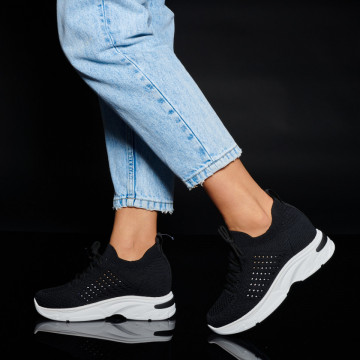 Adidasi Dama Jimena Negru/Alb - Need 4 Shoes