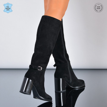 Cizme Dama Piele Naturala Genoveva 2 Negre-Need 4 Shoes