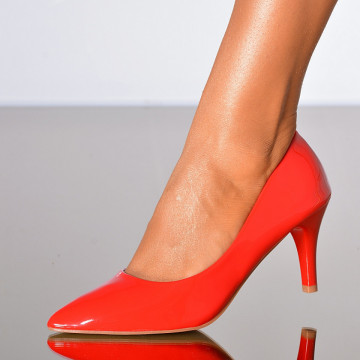 Pantofi Cu Toc Dama Rossy Rosii