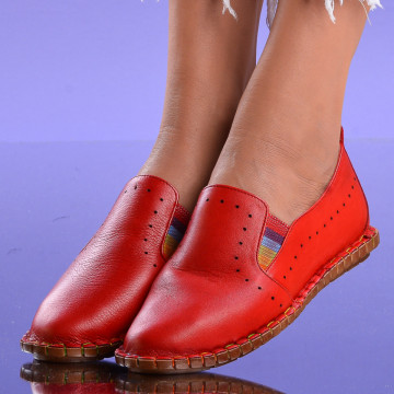 Pantofi Dama Piele Naturala Ferena 2 Red