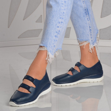 Pantofi Dama Piele Naturala Rimini Navy
