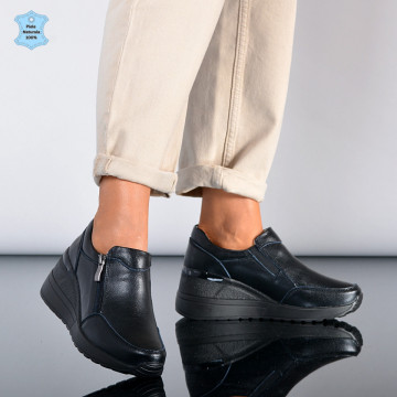 Pantofi Dama Piele Naturala Zamora Negri- Need 4 Shoes
