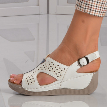 Sandale cu platforma Lale Albe - Need 4 Shoes