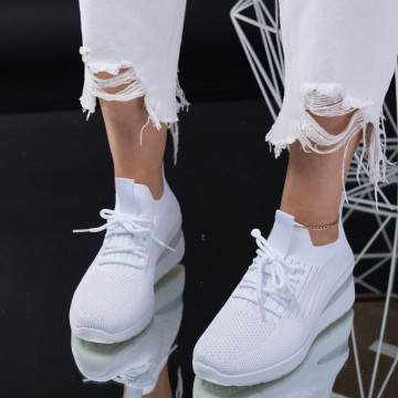 Adidasi Dama Abana Albi-Need 4 Shoes