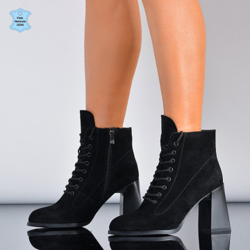 Botine Piele Naturala Medusa 2 Negre- Need 4 Shoes
