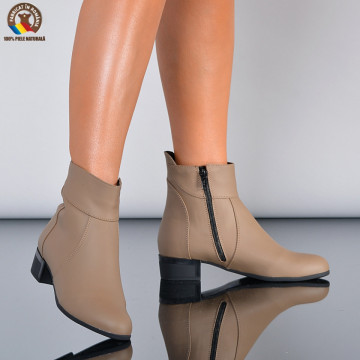 Botine Piele Naturala Paulina Caffe- Need 4 Shoes