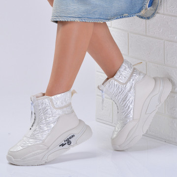 Cizme Dama Imblanite Rock Albe-Need 4 Shoes