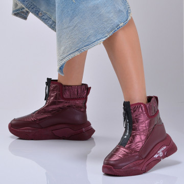 Cizme Dama Imblanite Rock Bordo - Need 4 Shoes