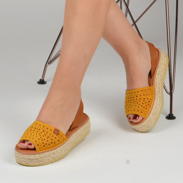 Sandale Dama Elis Yellow - Need 4 Shoes