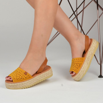 Sandale Dama Elis Yellow - Need 4 Shoes