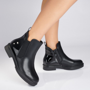 Ghete Dama Casual Gino Negre