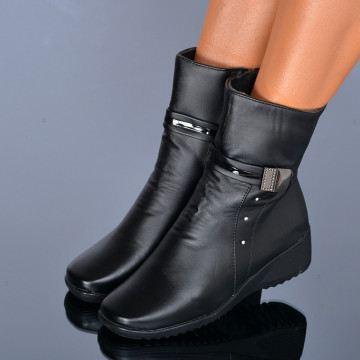 Ghete Dama Imblanite Madalina 6  Negre- Need 4 Shoes