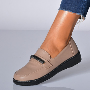 Pantofi Casual Dama Fardy Nude