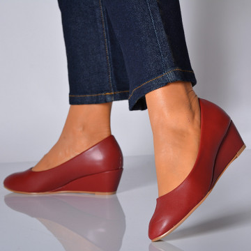 Pantofi Cu Platforma Zyna Bordo - Need 4 Shoes