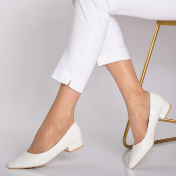 Pantofi Cu Toc Dama Amadeo Albi-Need 4 Shoes