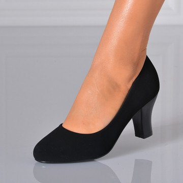 Pantofi Cu Toc Dama Floria 2 Negri
