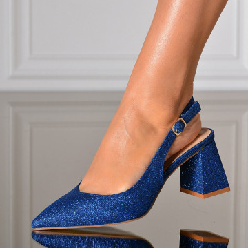 Pantofi Cu Toc Dama Sandrina Albastri
