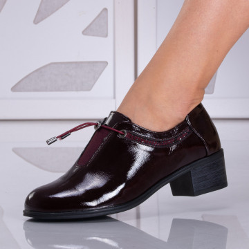 Pantofi Cu Toc Dama Sion Bordo