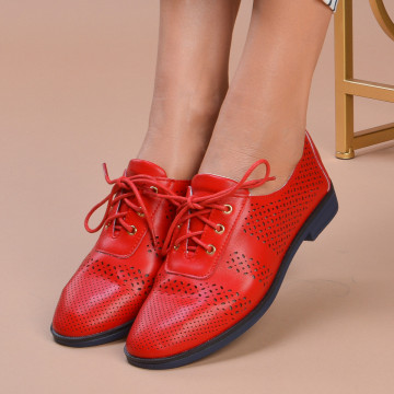 Pantofi dama casual Boema Red