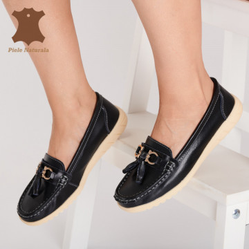 Pantofi Dama Piele Naturala Leon Negri - Need 4 Shoes